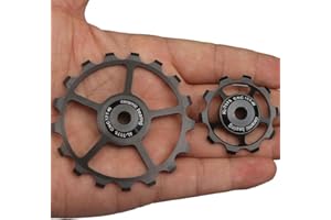 LVYXON Kit di ricambio per deragliatore posteriore per bicicletta MTB, Puleggia ruota in ceramica per bici, Parti di bicicletta per deragliatore posteriore per bici da strada MTB