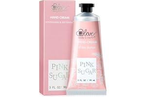 BODY & EARTH # LOVE Hand Cream Gift Set for Dry Hands - Moisturizing Hand Cream Enriched with Shea Butter and Vitamin E, 3.0 oz/90ml Travel Size Lotion, Birthday Gift for Women Mother's Day