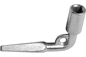 HEAVYTOOL Clé carrée 8mm (mandrin angulaire) (1 pièce) Clé à mandrin Clé pour bâtiments neufs Clé d'architecte (5-10mm conique) Trou carré Clé carrée