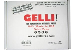 Gelli Arts Class Pack GL862622000338 Lot de 11 plaques d'impression 20,3 x 25,4 cm