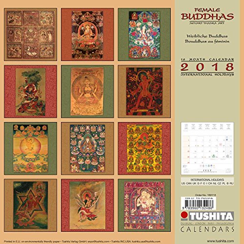 Preisvergleich Produktbild Female Buddhas 2018: Kalender 2018 (Mindful Edition)