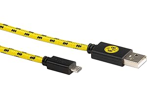 snakebyte BVB Micro USB Charging Cable 3 Meters - Câble Micro USB Borussia Dortmund sous Licence Officielle/Smartphone, téléphone Portable, Tablette, Manette, PS4, Xbox, Ordinateur/Conception BVB