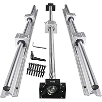 CNCYEAH Lineaire geleidingskit, 2 stuks HGR20 800 mm lineaire geleiderail 1 stuk kogelomloopspindel SFU1605-800 mm, BF12/BK12 ondersteuning, DSG16H, koppeling, met 4 stuks glijblok voor 3D-printer
