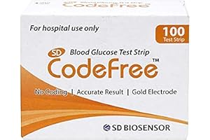 100 x SD Codefree Blood Glucose Test Glucometer Strips - (Codefree 100 Test Strips)