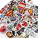 Price comparison product image UTSAUTO Pack of 100Pcs Different Car Stickers Motorcycle Bicycle Skateboard Laptop Luggage Decals Bumper Stickers Waterproof (Type 1)