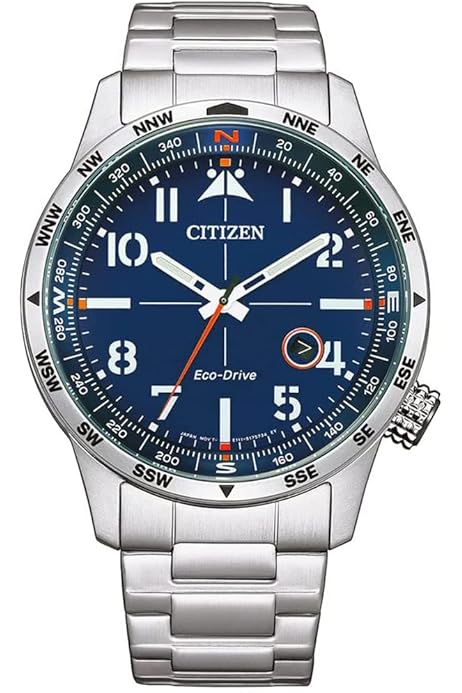 Citizen Herren Analog Solar Uhr mit Edelstahl Armband BM7551-84X 