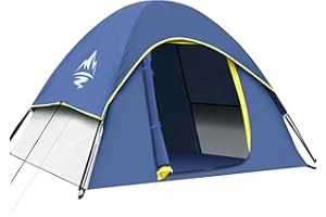 GLADTOP Camping Zelt, Familie Kuppelzelt 2-3 Personen, Familienzelt für Camping und Picknick, Zelte Wasserdicht & Winddicht, Campingzelt für Ausruhen im Hinterhof, Outdoor-Freizeitaktivitäten