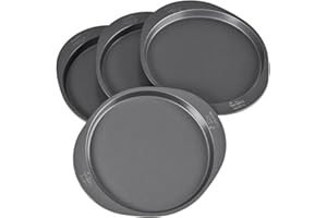 ‎WILTON Wilton Easy Layers! Backformen-Set für Runde Schichtkuchen, 20,3 cm, 4-Teilig