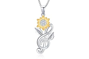 YAFEINI Srebro Sterling serce róża naszyjniki dla kobiet, grawerowane 'Love You Forever' wisiorek naszyjnik łańcuszek biżuteria prezenty dla mamy córki kobiety dziewczyny e srebro wysokiej próby, colore: biały, cod. PYX2900-UK-ZL