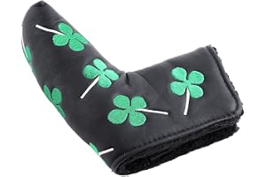 Nikou Putter Cover läder nylon putter huvudbonad fyra blad G0LF putterskydd för G0LF aktivitet