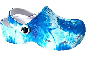 Sole London Kids Girls Slip On Garden Pool Sliders Clog Ombre Marble Beach Summer Sandals