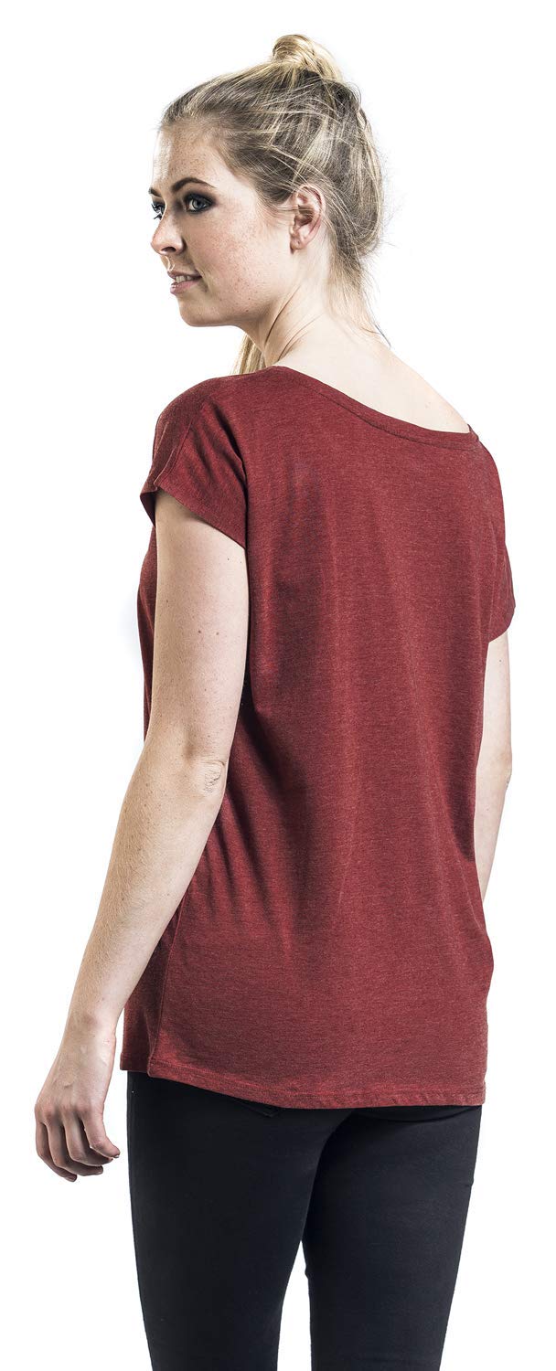 HARRY-POTTER-Allowed-T-Shirt-rot-meliert-XXL