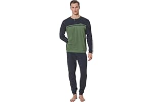 Sergio Tacchini Pigiama Invernale Uomo, Pigiama Uomo Caldo Cotone Limited Edition