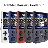 &Ccedil;eşithane R36 Pro Retro Oyun Konsolu &ndash; 3.5&rdquo; IPS Ekran, 20.000+ Oyun, Linux Sistem, Taşınabilir El Atari, &Ccedil;ift Joystick, Şarjl
