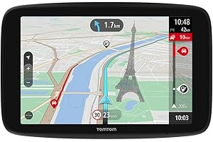 GPS TomTom GO Navigator (6 Pouces, info trafic en Temps réel, essai du Service Alerte de Zones de Danger, Cartes du Monde, Mi