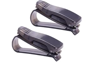 FGF-EU 2 Pcs Car Visor Clip Sunglasses Holder Card Ticket Clip Holder