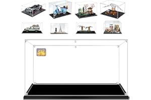 AAABOX 40x25x25cm Teca 3mm Spessore Acrilico Vetrina per Lego Giardino Tranquillo 10315 Land Rover Classic Defender 90 10317 Vespa 125 10298 RS Q e-tron 42160 e 75979 10308 31153 75353 21044 71773