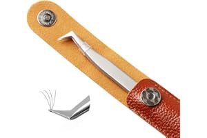 GEMERRY Pinzas Pestañas 6A-SA Acero inoxidable Plateada Exclusiva para extensiones de Pestañas