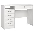 Furniture To Go Function Plus Desk 5 Drawers in White