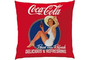 CTI 040170 Kissen Coca Cola Pin Up, Polyester, 40 x 40 cm