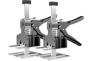 GUOLICH Risparmio di Manodopera per l'uso Della Porta del Braccio Sollevatore per Armadietto Morsetto per Martinetto Sistema di Livellamento per Piastrelle Strumento per Martinetto Portatile (2 pezzi (084))
