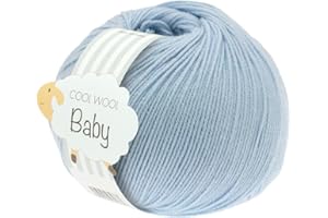 ‎LANA GROSSA LANA GROSSA Cool Wool Baby | 100% Schurwolle Merino, filzfrei | Handstrickgarn aus 100% Schurwolle (Merino) | 50g Wolle zum Stricken & Häkeln | 220m Garn FB 208