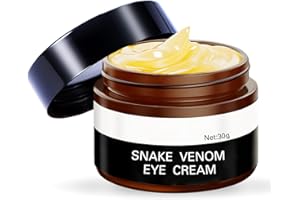TRENDYFAVE Snake Venom Eye Cream - Anti Wrinkle Eye Cream For Puffiness + Wrinkles, Brightening Under Eye Cream, Diminishing Deep Wrinkles Dark Circle Eye Cream, Eye Bag Treatment For Men And Women, 30g