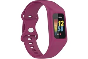 BoLuo Bracelet de Montre pour Fitbit Charge 5 4 3 Band, Sport Silicone Bracelets Montre Armband Strap Loop Bande Remplacement avec fermoir Sangle pour Fitbit Charge 5 /Charge 4 /Charge 3