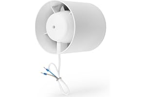 Calimaero Inline 100 - Estrattore di Ventola per Canali Silenziosi in Linea - 230V - 50Hz - 12W - 130 m³/h - 34 dB