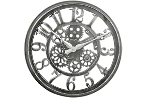 BABOMINIMER abominimer Orologio da parete da giardino grande, 40,6 cm, resistente alle intemperie, per soggiorno, ufficio, camera da letto, cucina, per interni ed esterni, decorazione vintage, con quadrante