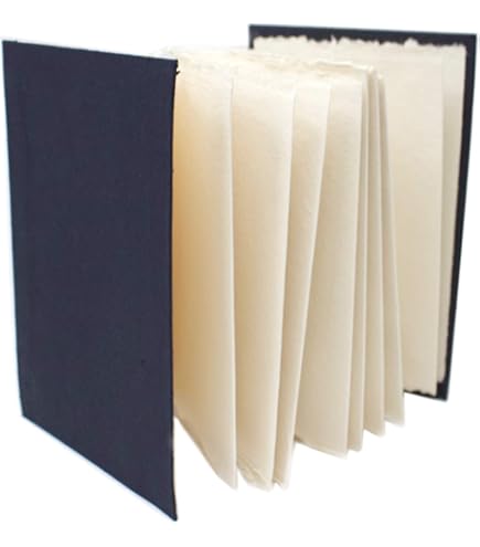 Khadi Papers Handgeschöpftes Künstlerpapier 5x8cm - 100 Blatt Weiß