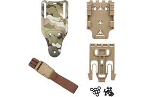 AOTUMUT Schnellverschluss-System-Kit, mit Holster-Oberschenkelgurten, Mid-Ride-Beinschlaufen-Plattform（20cm） QLS 22 19 Adapter-Basis