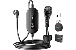 EVJUICION Cargador Coche Electrico [3,68kW, 16A, IP67] Cargador EV Tipo 2 Enchufa y Carga, 6 Metros Cable Carga Coche Electrico Tipo 2 Portátil Rapida con Bolsa IEC 62196-2