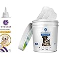 StarDotHash 60ml Pet Eye Drops & 200 Pet Eye Wipes for Complete Eye & facial Cleaning |Cats/Dogs Eye Drops for Infection, Red Eyes & Allergy| Eye/Ear wipes for Removing Eye Stains & Dryness