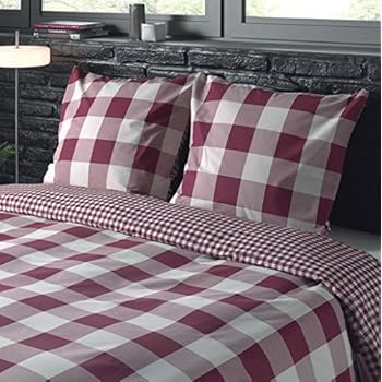 Parure housse de couette - motif carreaux vichy - Bleu, 230x220cm - 2