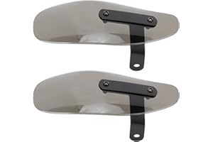 Aramox Motorcycle Hand Guard Reduce Wind Resistance Universal Fit for Most Motorcycles Electric Bike Black Minimize Wind Fatigue and Protect Your Hands with These Hand Guards (Smoky)