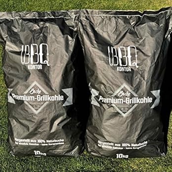 Bbqkontor 20kg 2x10kg Premium Buchenholzkohle 100 Naturbuche Grillkohle Holzkohle Buche Buchengrillholzkohle In Steakhausqualitt