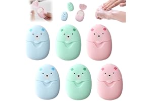 HAPLOS 300 Pièces Feuilles de Savon Mini Tranche Jetable, Flocons de Savon, Portable pour Voyage, Camping, Randonnée