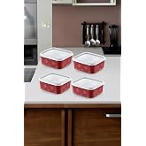 Smartware 4'L&uuml; Set No Frost Saklama Kabı Carmen 700 ML