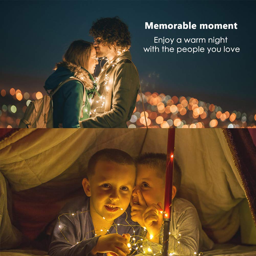 CITRA 50 Led 5 Meter Battery Operated Sliver String Light Fairy Lights for Diwali Decorations - Warm White - Image 4