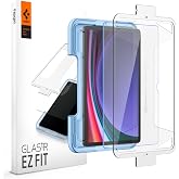 Spigen Galaxy Tab S10 Plus / S9 Plus ile Uyumlu Kolay Kurulum Cam Ekran Koruyucu GLAS.tR EZ Fit HD Şeffaf - AGL06999 (Spigen 