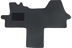 ‎ALPHA-TEX PRODUKTIONS- UND HANDELS GMBH Alpha-Tex Fußmatten-Set für FIAT Ducato, Typ 250 alle Sitzvarianten (Baujahr 2006-2024), Deluxe grau | 1-tlg | Umrandung dunkelgrün