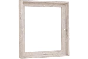 Pixy Canvas Floater Frame 10x10 for 3/4 (0.75) inch Deep Canvas Paintings/Canvas Prints/Wood Canvas Panels/Wall Art/Wall Decor/Home Decor/Artwork (Distressed White, 10 x 10 inch, Square)