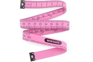 WINTAPE Metro a nastro per sartoriale per Sewing, morbido doppio metro a nastro, 150 cm, misura del corpo e della circonferenza, per sartori, artigiani e famiglie