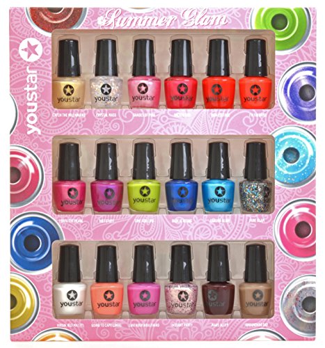 YOUSTAR Nail Polish Nagellack Set - Summer Edition - mit 18 versch. Farben