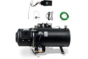 XiangMY 30kW 24V Hydronic Kühlmittelheizung, Flüssiger Brennstoff Heizung Diesel Warmwasserbereiter für Boot, Wohnwagen, Wohnmobil (24V 30KW All Set)