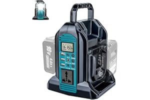 JANRI 350W 2 ports Pure Sine Wave Power Inverter, DC 18V to 230V-240V AC supply, Compatible with Makita 18V Batteries (Battery Not Included) | Portable Outdoor Power Converter