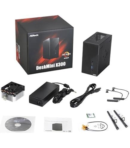 ASROCK DESKMINI X300, AMD AM4, OVERCLOCK,MINI STX, 2 SODIMM, USBC