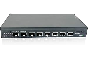 Elfcam® - Przełącznik 10 Gb z 8 portami 10G SFP+, przełącznik światłowodowy 10GbE kompatybilny z Freebox Ultra i Orange Livebox 6, przedłuża Twoją sieć 10 GB