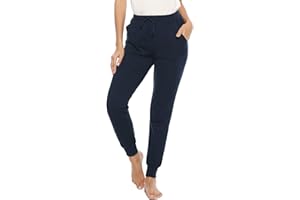 Migcaput Schlafanzughose Damen Hosen Baumwolle Lange Jogginghose Trainingshose Pyjamahose Lang Sporthose Frauen Schlafhose